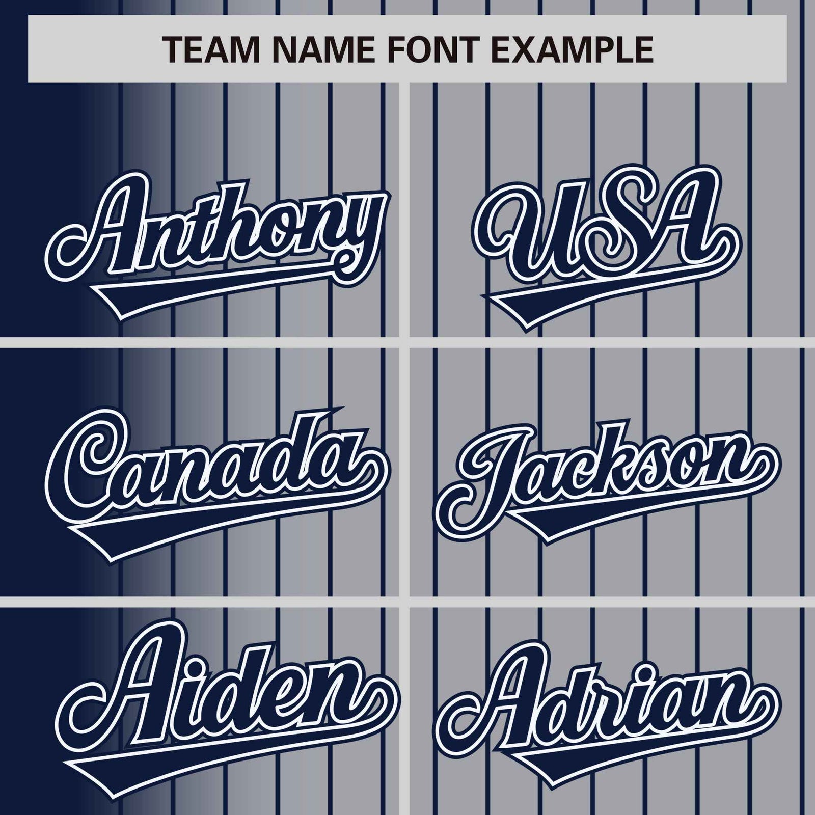 Custom Gray Navy Pinstripe Navy-White Gradient Fashion Varsity Full-Snap Jacket