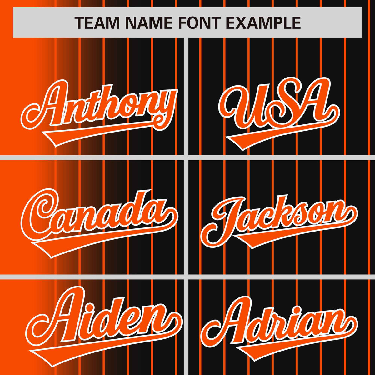 Custom Black Orange Pinstripe Orange-White Gradient Fashion Varsity Full-Snap Jacket