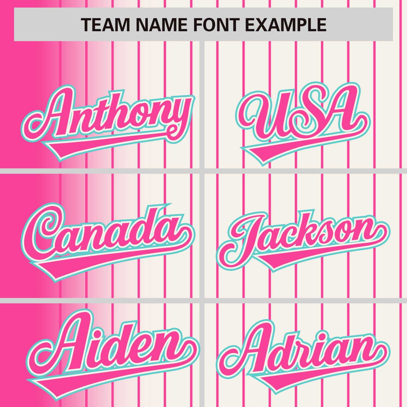 Custom Cream Pink Pinstripe Aqua-Pink Gradient Fashion Varsity Full-Snap Jacket