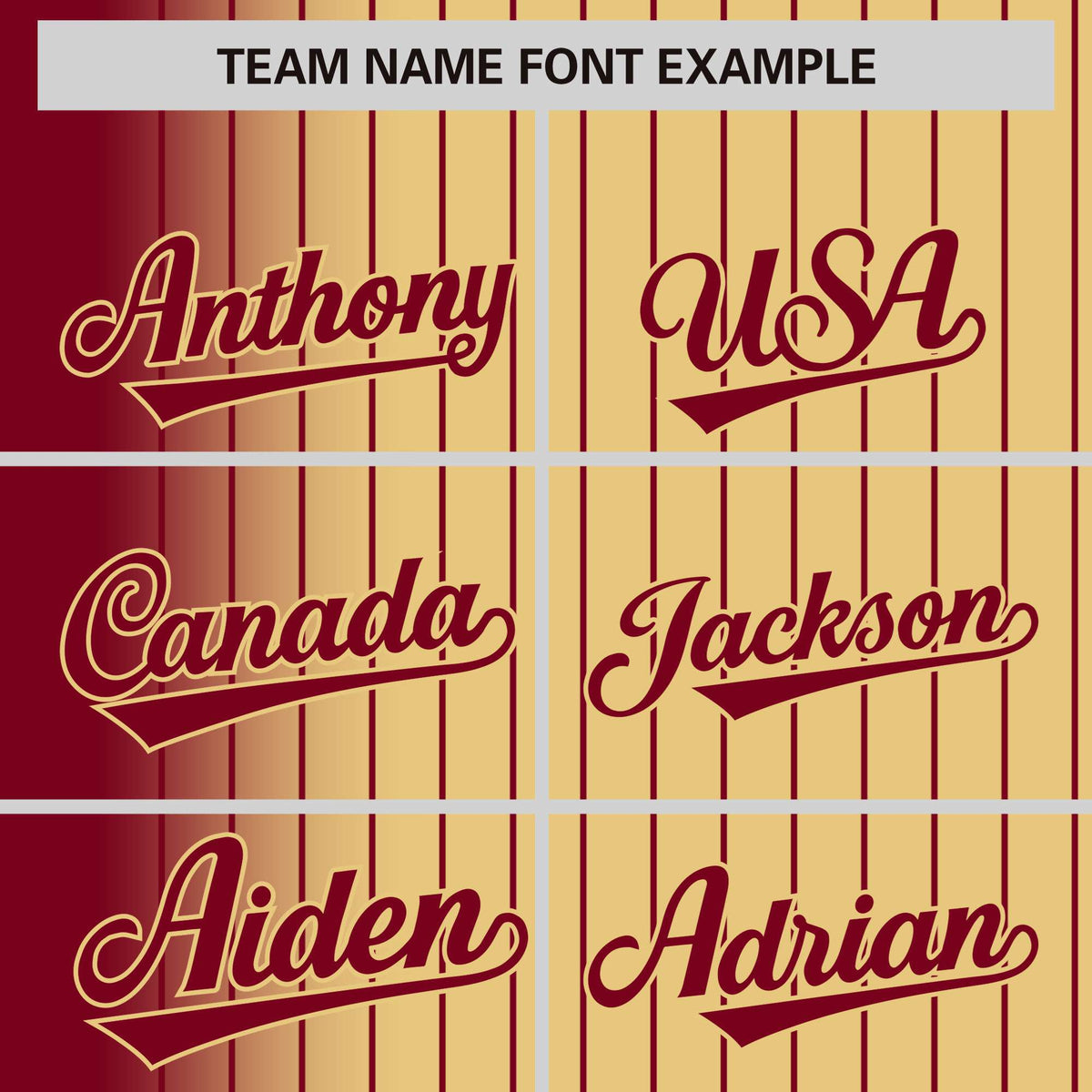 Custom Old Gold Crimson Pinstripe Old Gold-Crimson Gradient Fashion Varsity Full-Snap Jacket