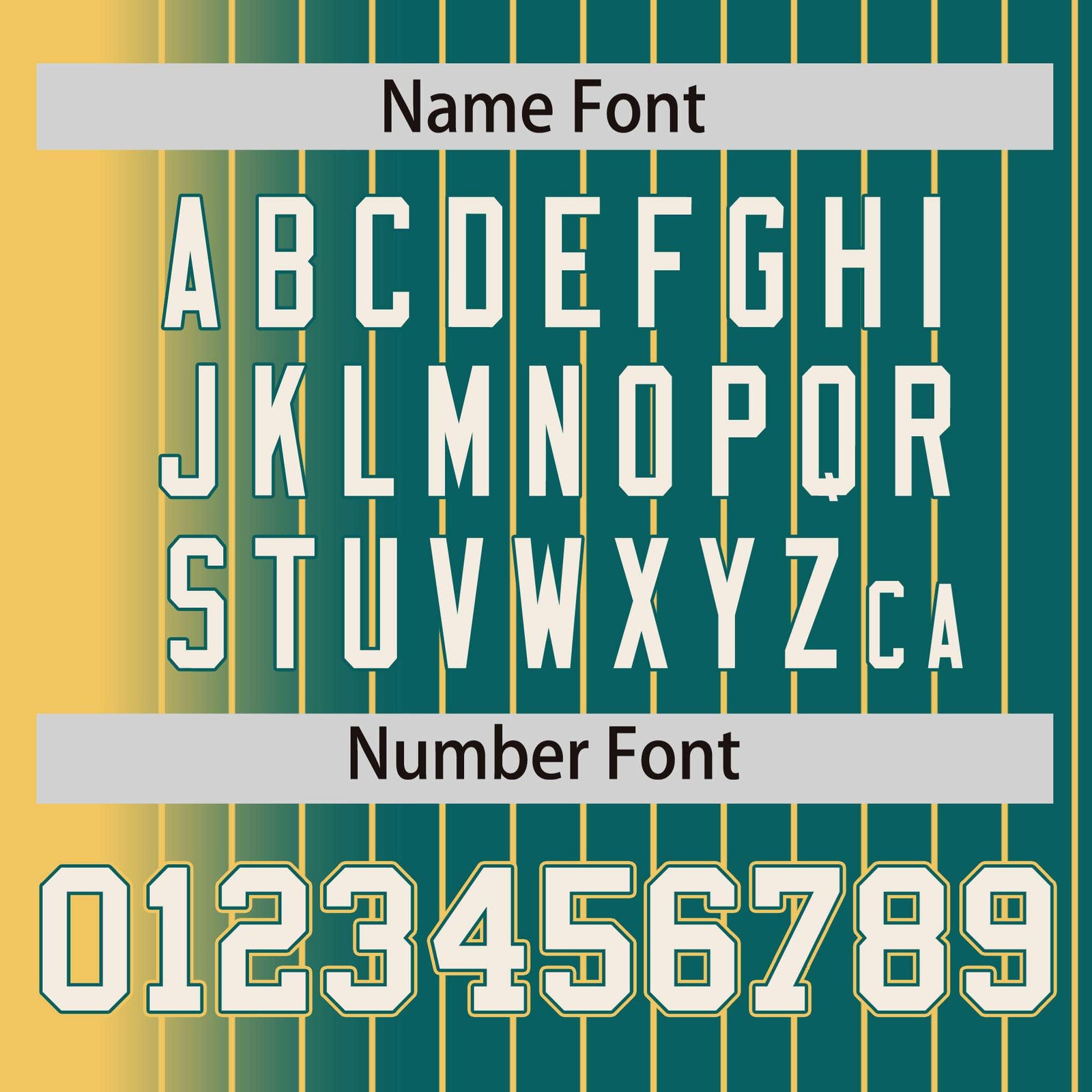 Custom Aqua Old-Gold Pinstripe White-Old Gold Gradient Fashion Varsity Full-Snap Jacket