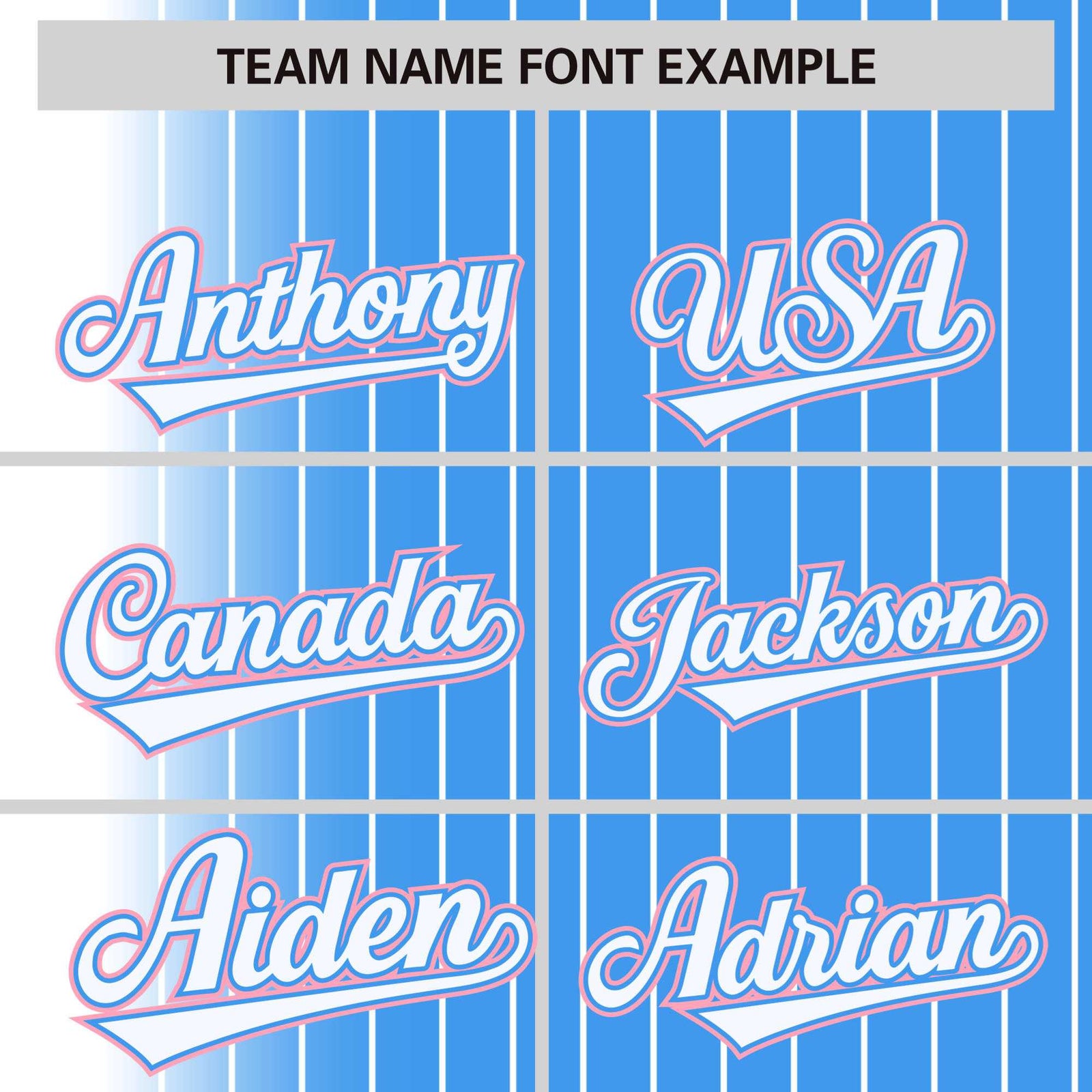 Custom Powder Blue White Pinstripe Powder Blue-White Gradient Fashion Varsity Full-Snap Jacket