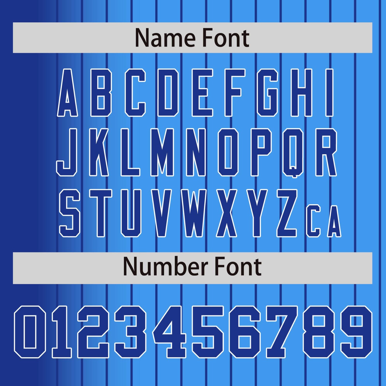 Custom Powder Blue Royal-Blue Pinstripe White-Royal Blue Gradient Fashion Varsity Full-Snap Jacket