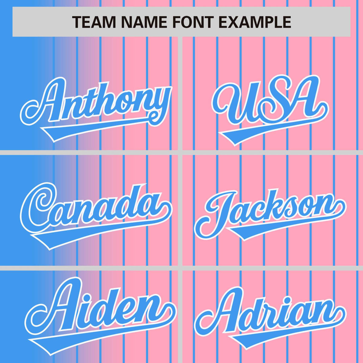 Custom Light Pink Powder-Blue Pinstripe White-Powder Blue Gradient Fashion Varsity Full-Snap Jacket