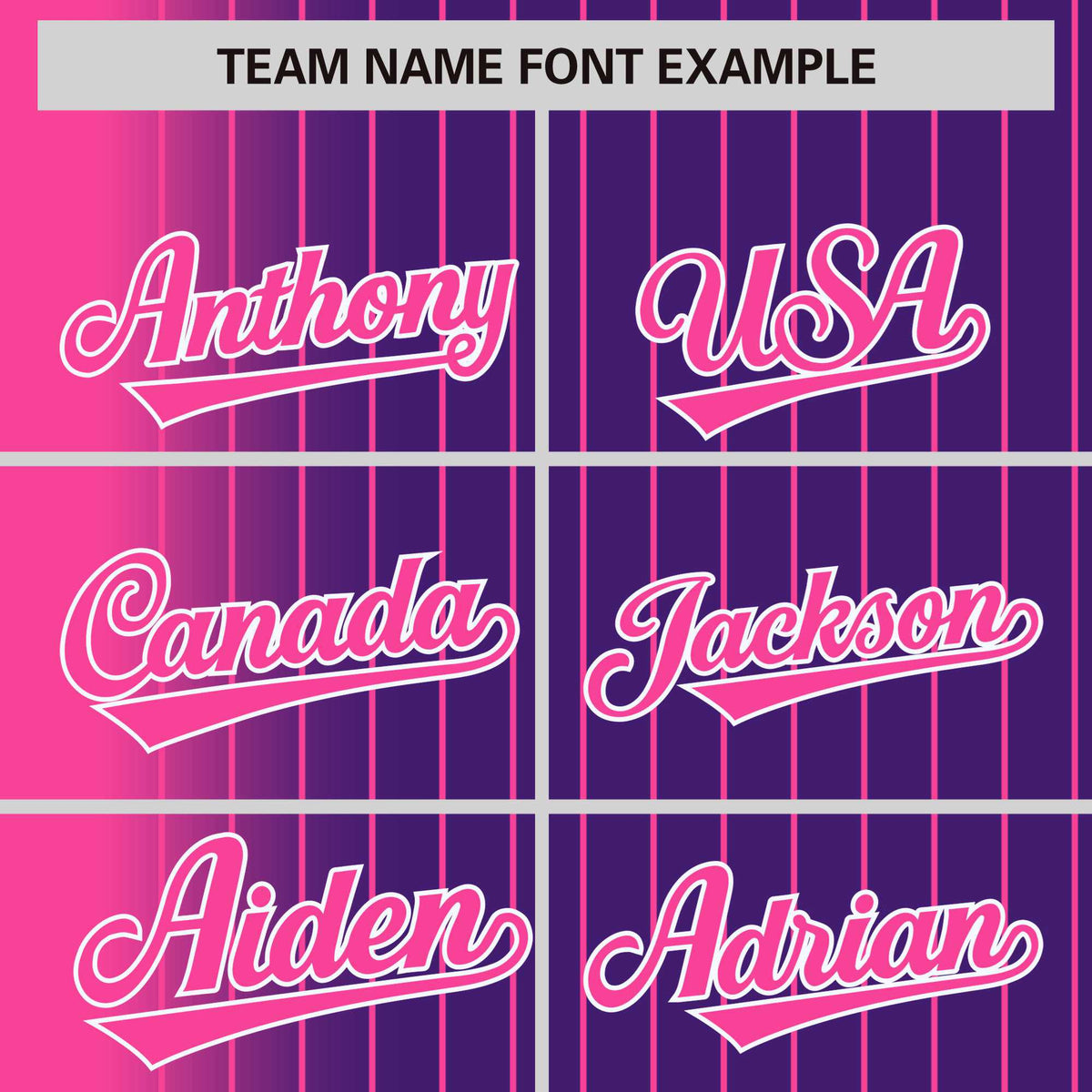 Custom Purple Pink Pinstripe White-Pink Gradient Fashion Varsity Full-Snap Jacket