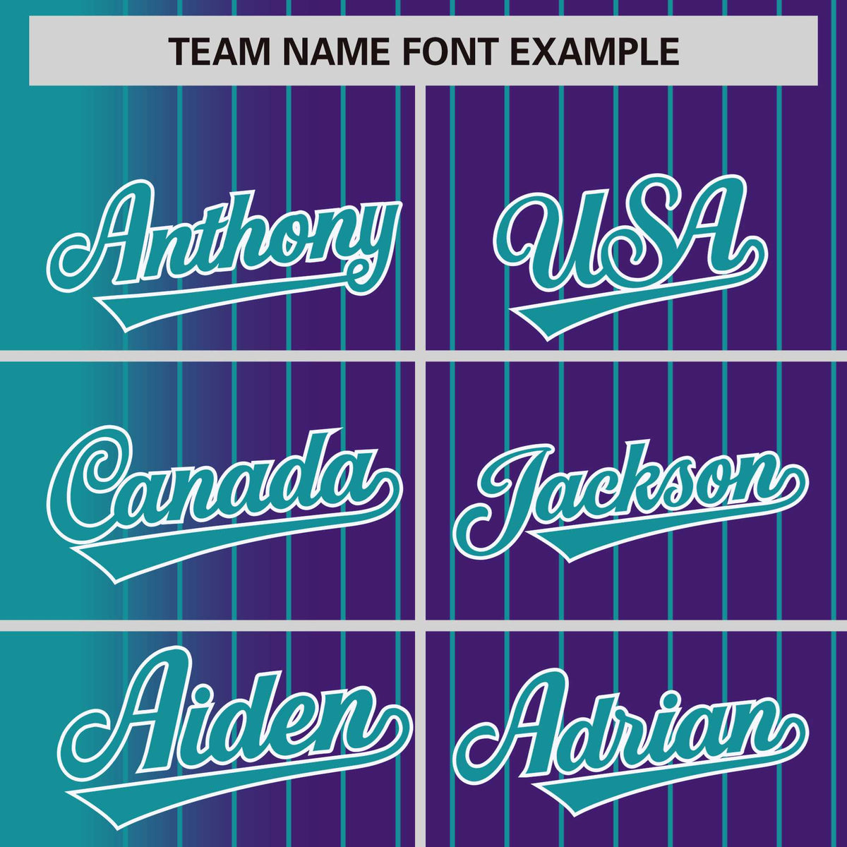 Custom Purple Aqua Pinstripe White-Aqua Gradient Fashion Varsity Full-Snap Jacket