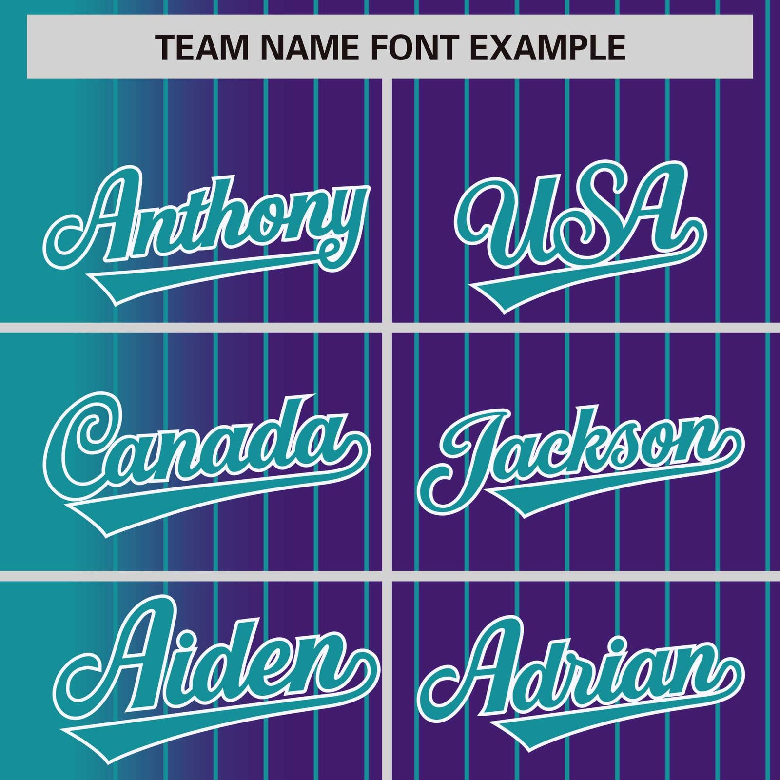 Custom Purple Aqua Pinstripe White-Aqua Gradient Fashion Varsity Full-Snap Jacket