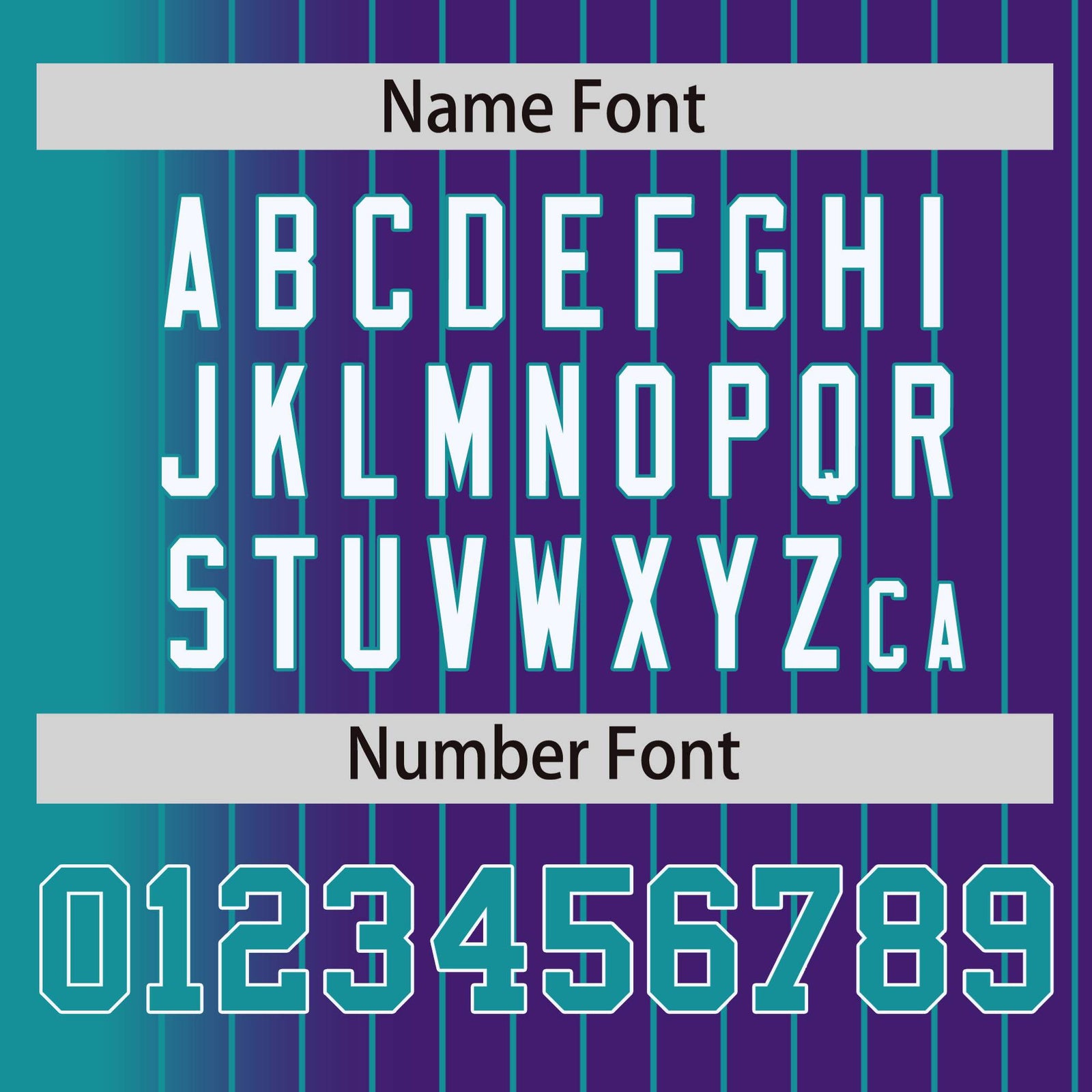 Custom Purple Aqua Pinstripe White-Aqua Gradient Fashion Varsity Full-Snap Jacket