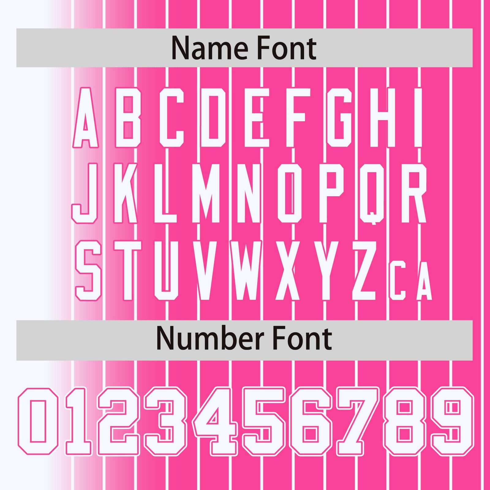 Custom Pink White Pinstripe Pink-White Gradient Fashion Varsity Full-Snap Jacket