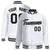 Custom White Gray Pinstripe Black-Gray Gradient Fashion Varsity Full-Snap Jacket