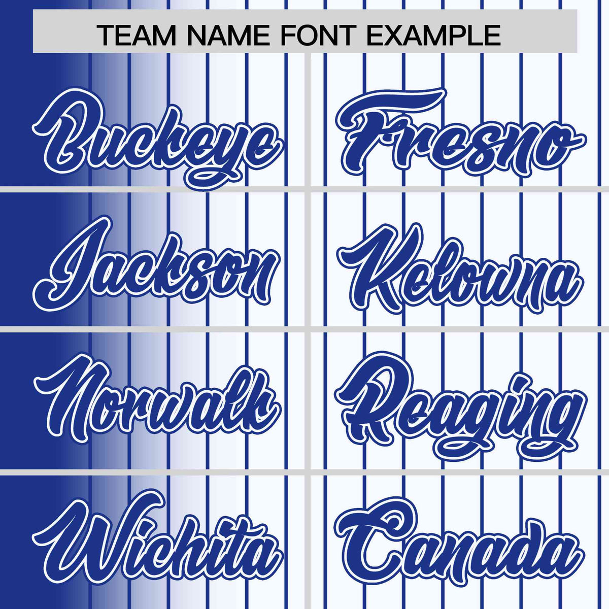 Custom White Royal Blue Pinstripe Royal Blue-White Gradient Fashion Varsity Full-Snap Jacket