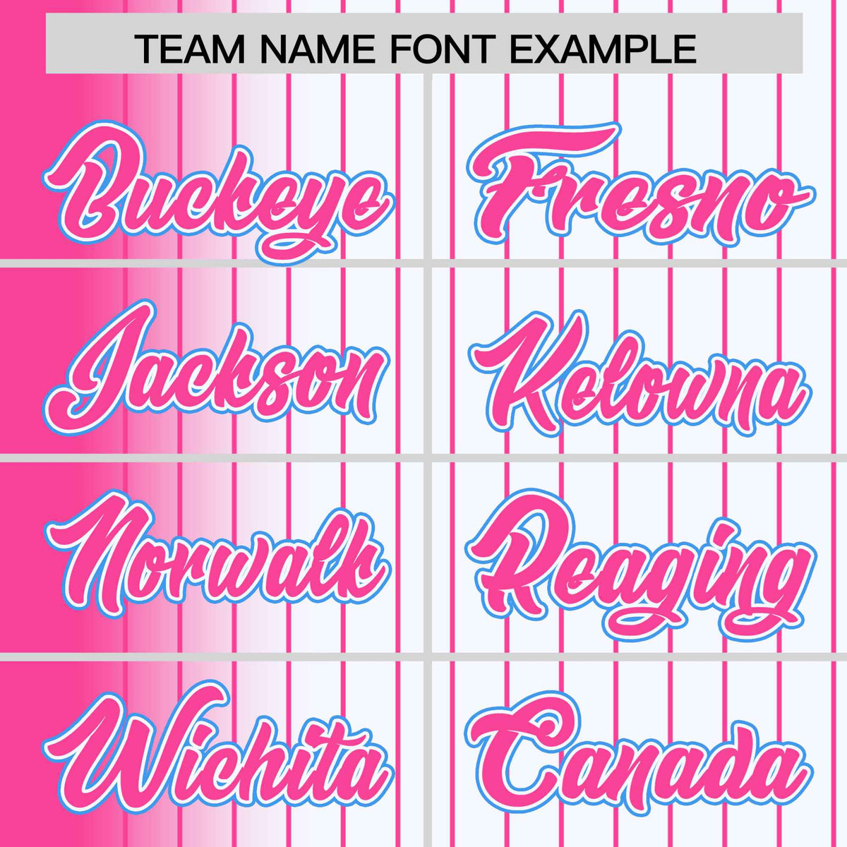 Custom White Pink Pinstripe Pink-Powder Blue Gradient Fashion Varsity Full-Snap Jacket