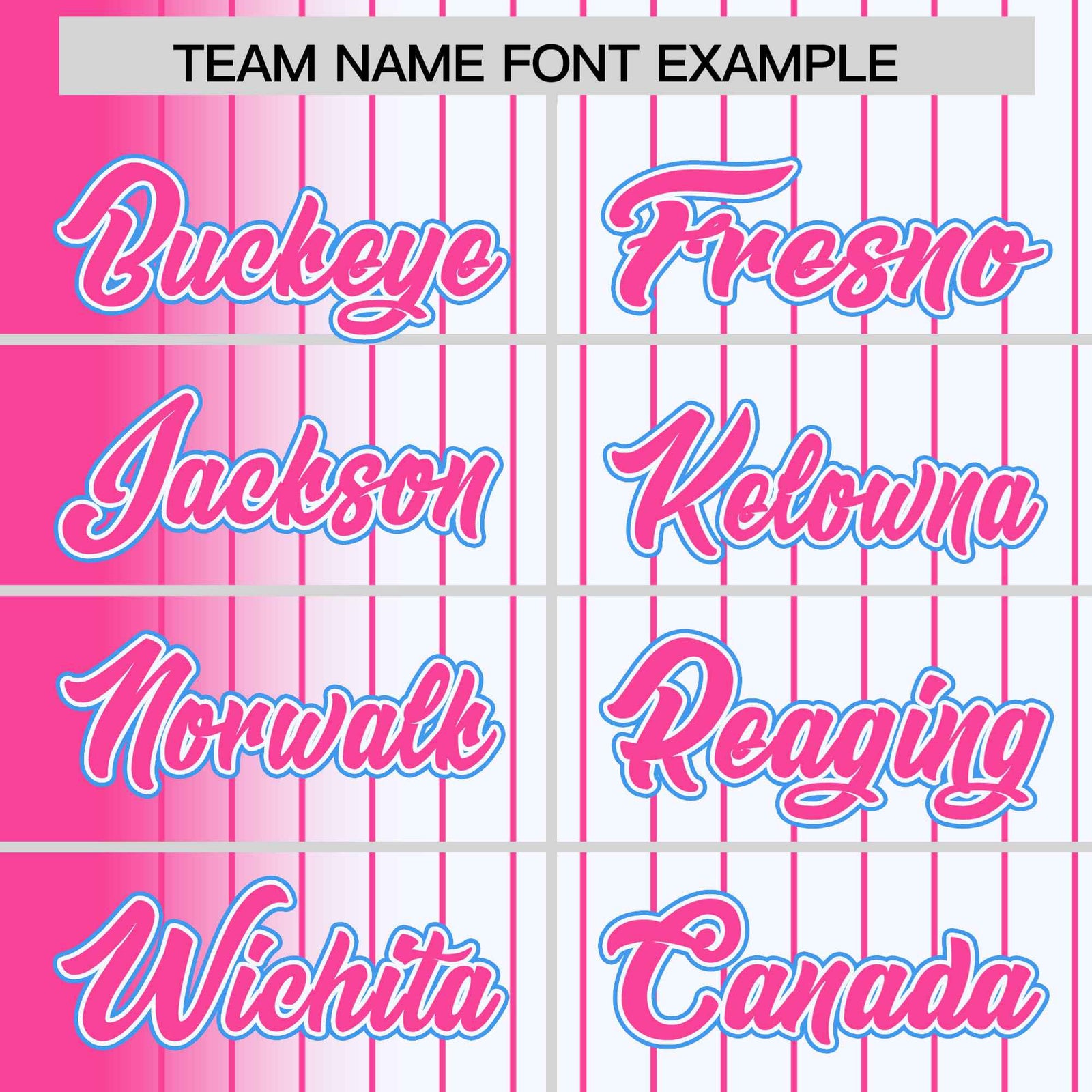 Custom White Pink Pinstripe Pink-Powder Blue Gradient Fashion Varsity Full-Snap Jacket