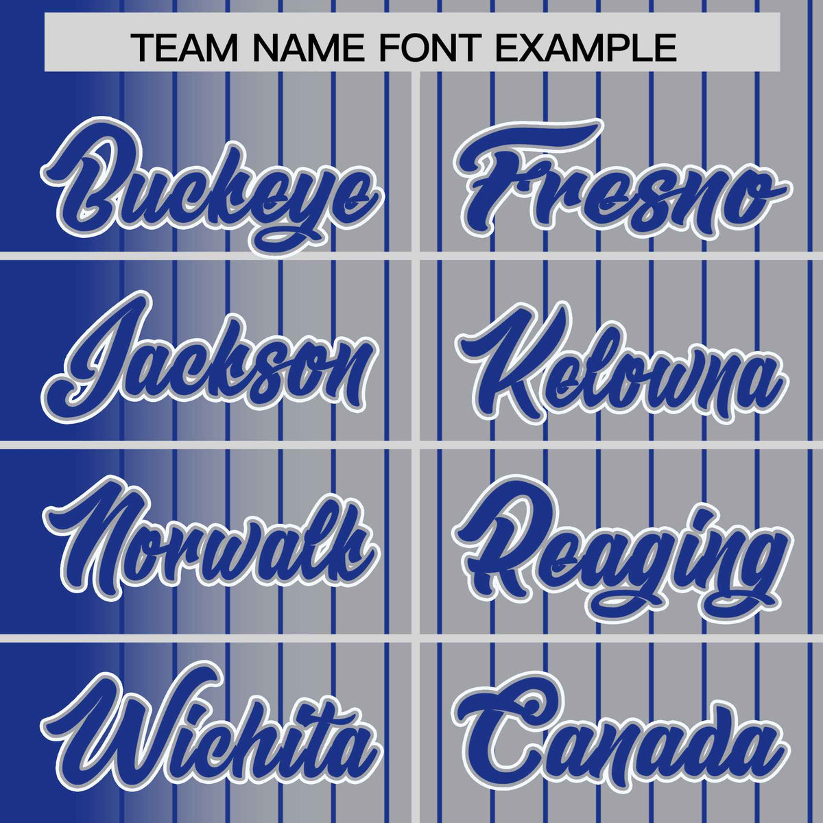 Custom Gray Royal Blue Pinstripe Royal Blue-White Gradient Fashion Varsity Full-Snap Jacket