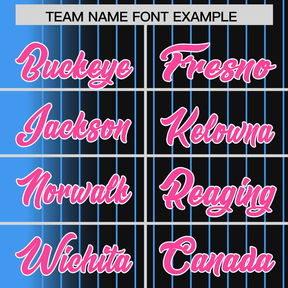 Custom Black Powder Blue Pinstripe Pink-Powder Blue Gradient Fashion Varsity Full-Snap Jacket