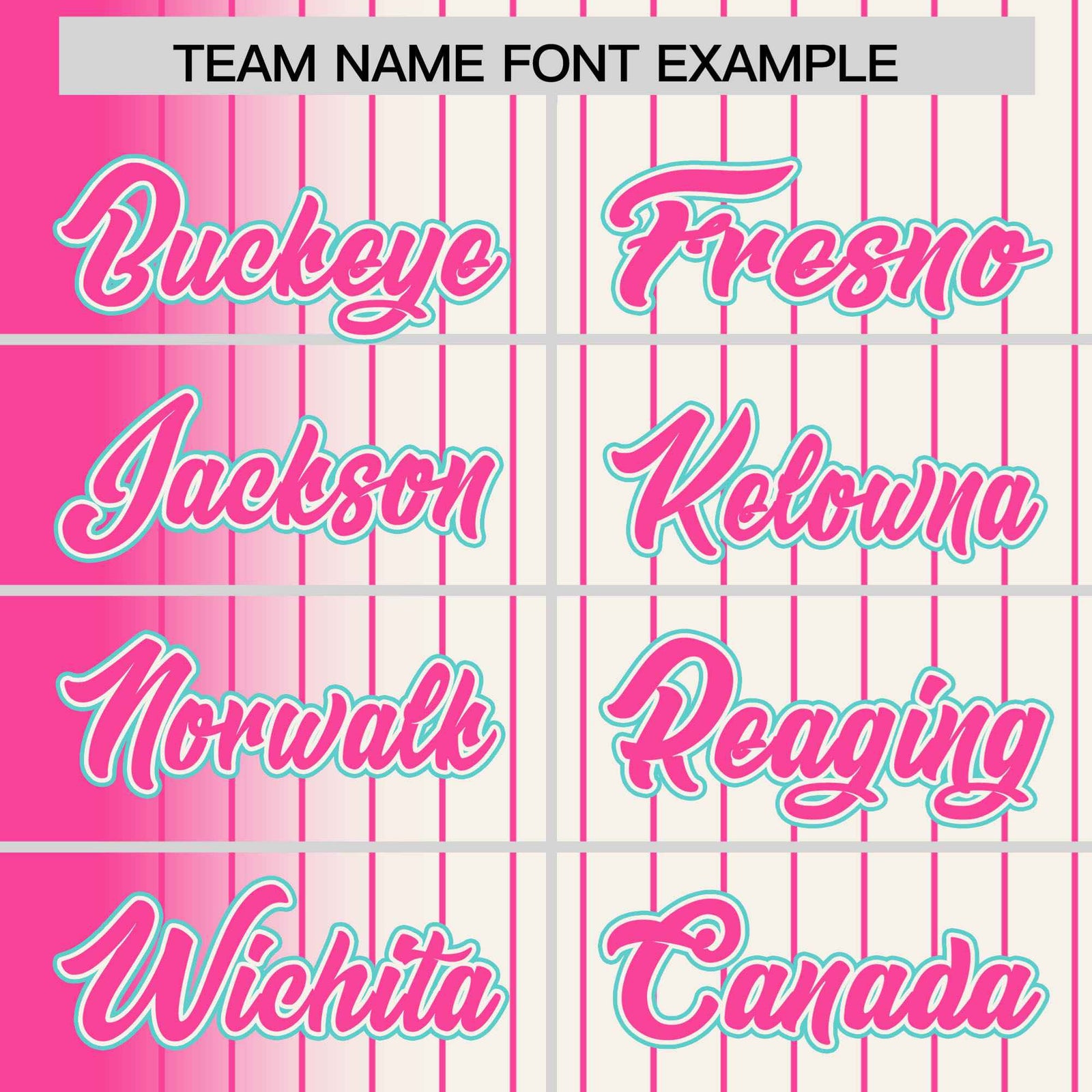 Custom Cream Pink Pinstripe Aqua-Pink Gradient Fashion Varsity Full-Snap Jacket