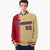 Custom Old Gold Red Pinstripe Navy-Red Gradient Fashion Varsity Full-Snap Jacket