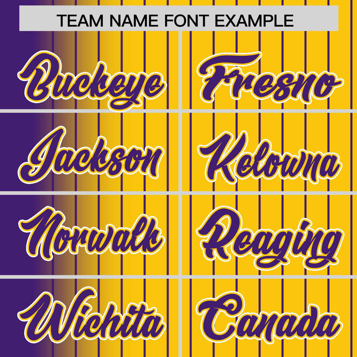 Custom Gold Purple Pinstripe White-Purple Gradient Fashion Varsity Full-Snap Jacket