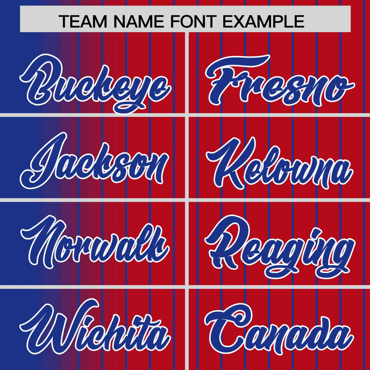 Custom Red Royal Blue Pinstripe White-Royal Blue Gradient Fashion Varsity Full-Snap Jacket