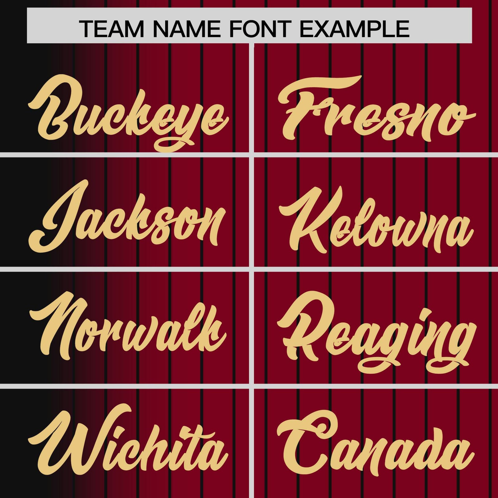 Custom Crimson Black Pinstripe Old Gold-Black Gradient Fashion Varsity Full-Snap Jacket