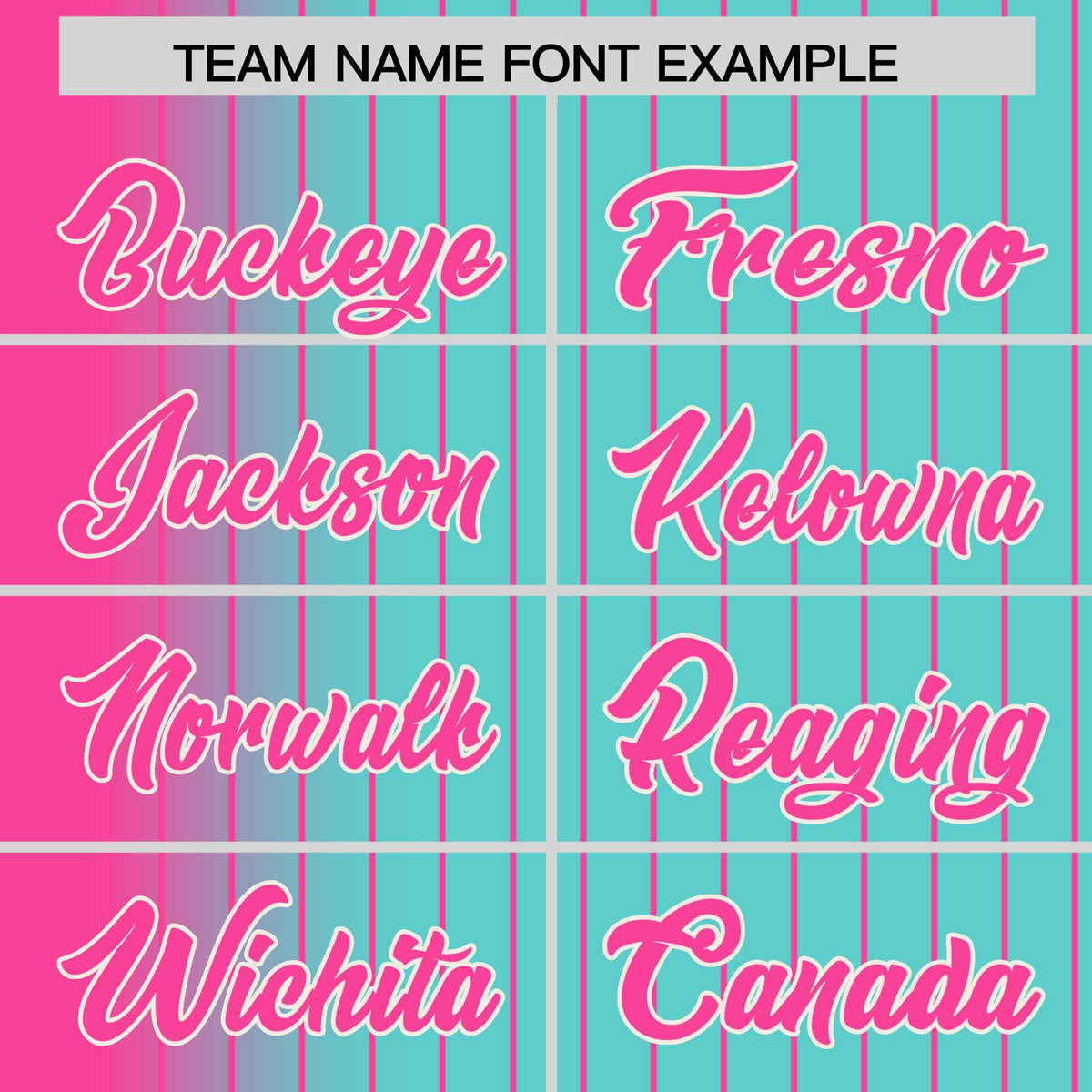 Custom Aqua Pink Pinstripe White-Pink Gradient Fashion Varsity Full-Snap Jacket