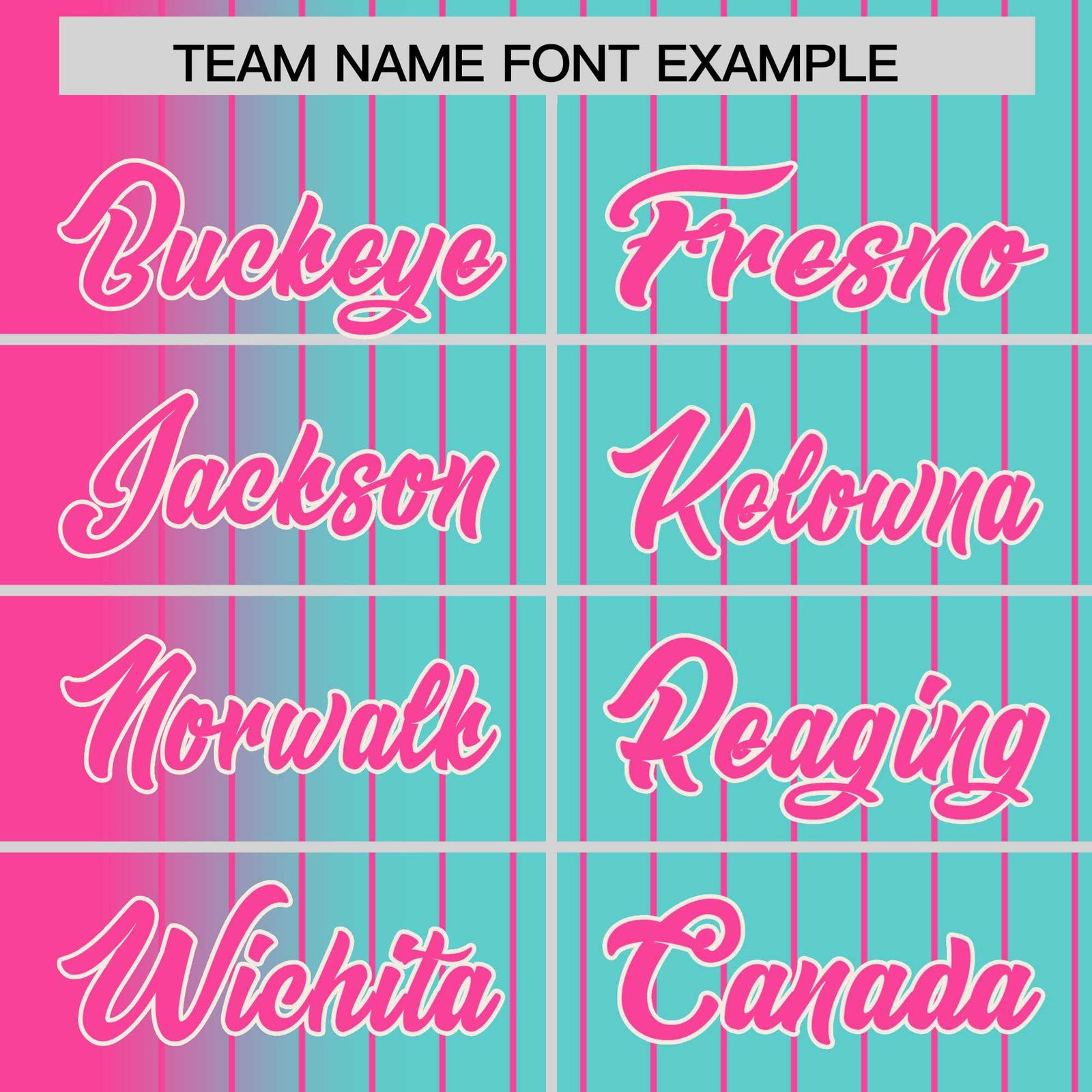 Custom Aqua Pink Pinstripe White-Pink Gradient Fashion Varsity Full-Snap Jacket