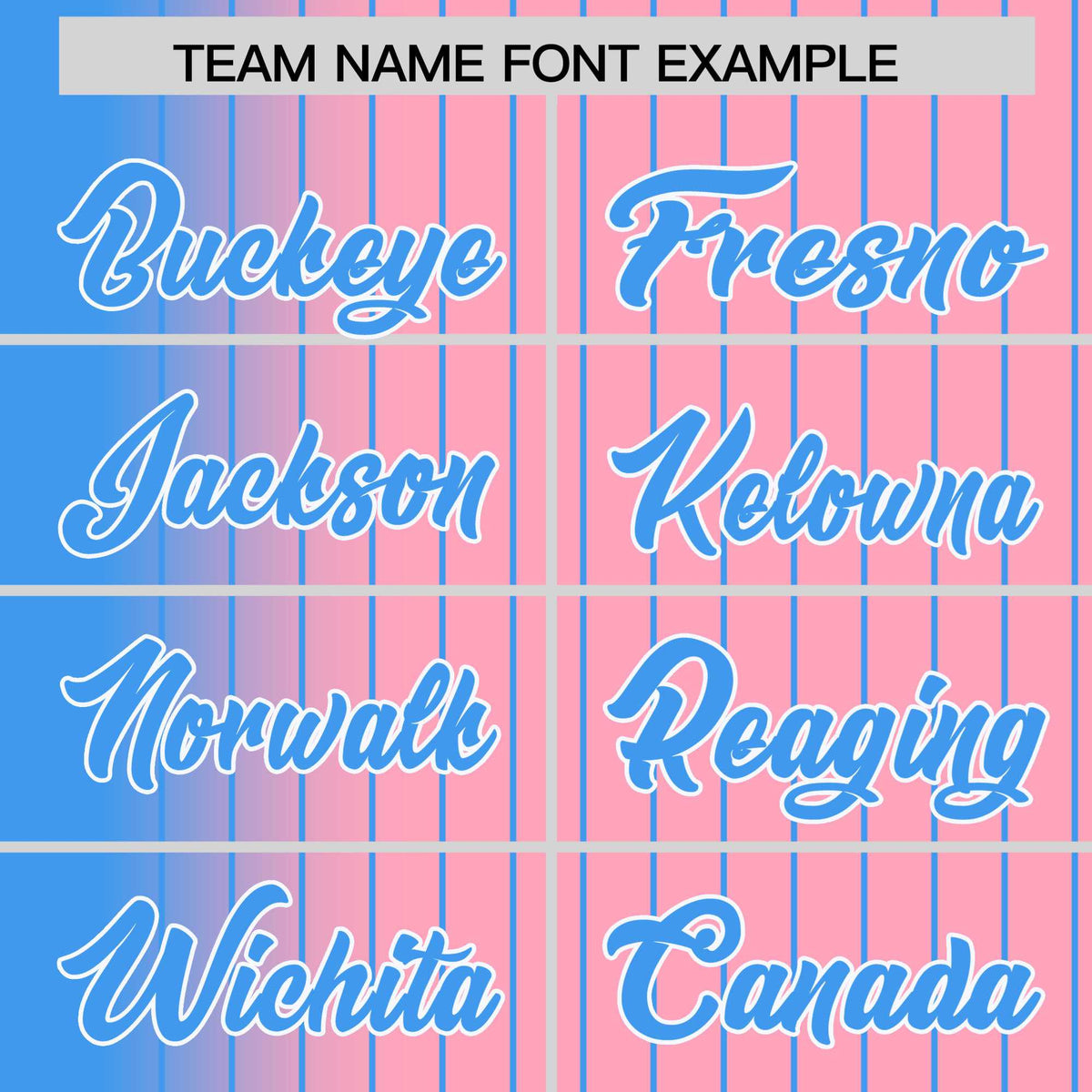 Custom Light Pink Powder-Blue Pinstripe White-Powder Blue Gradient Fashion Varsity Full-Snap Jacket