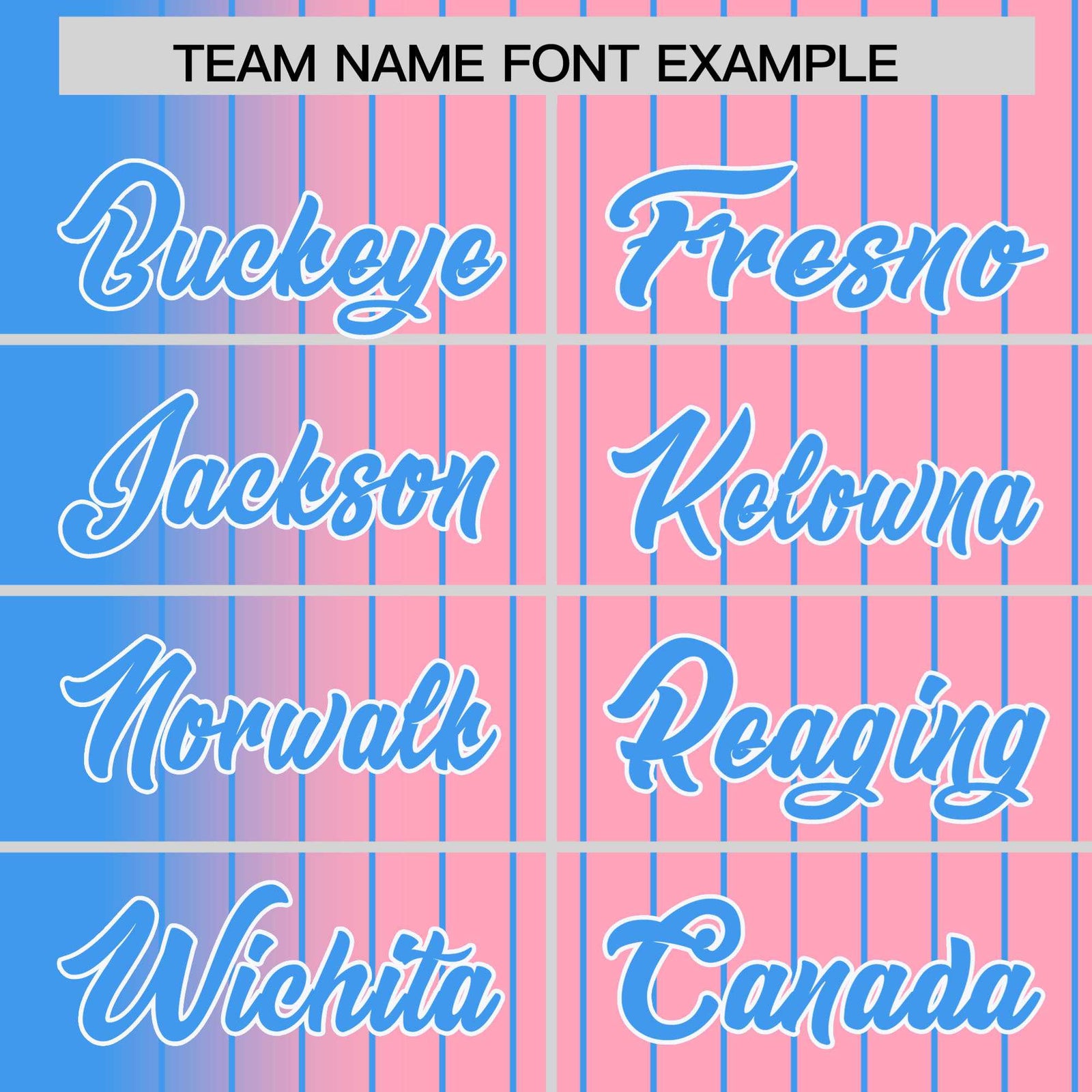 Custom Light Pink Powder-Blue Pinstripe White-Powder Blue Gradient Fashion Varsity Full-Snap Jacket