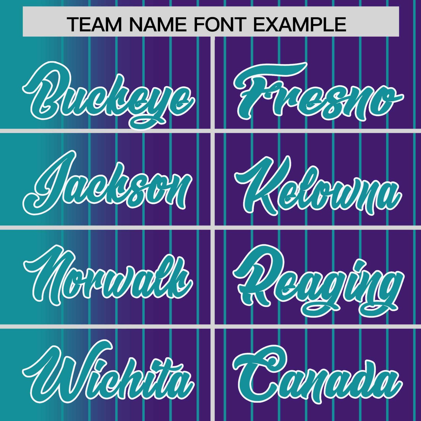 Custom Purple Aqua Pinstripe White-Aqua Gradient Fashion Varsity Full-Snap Jacket