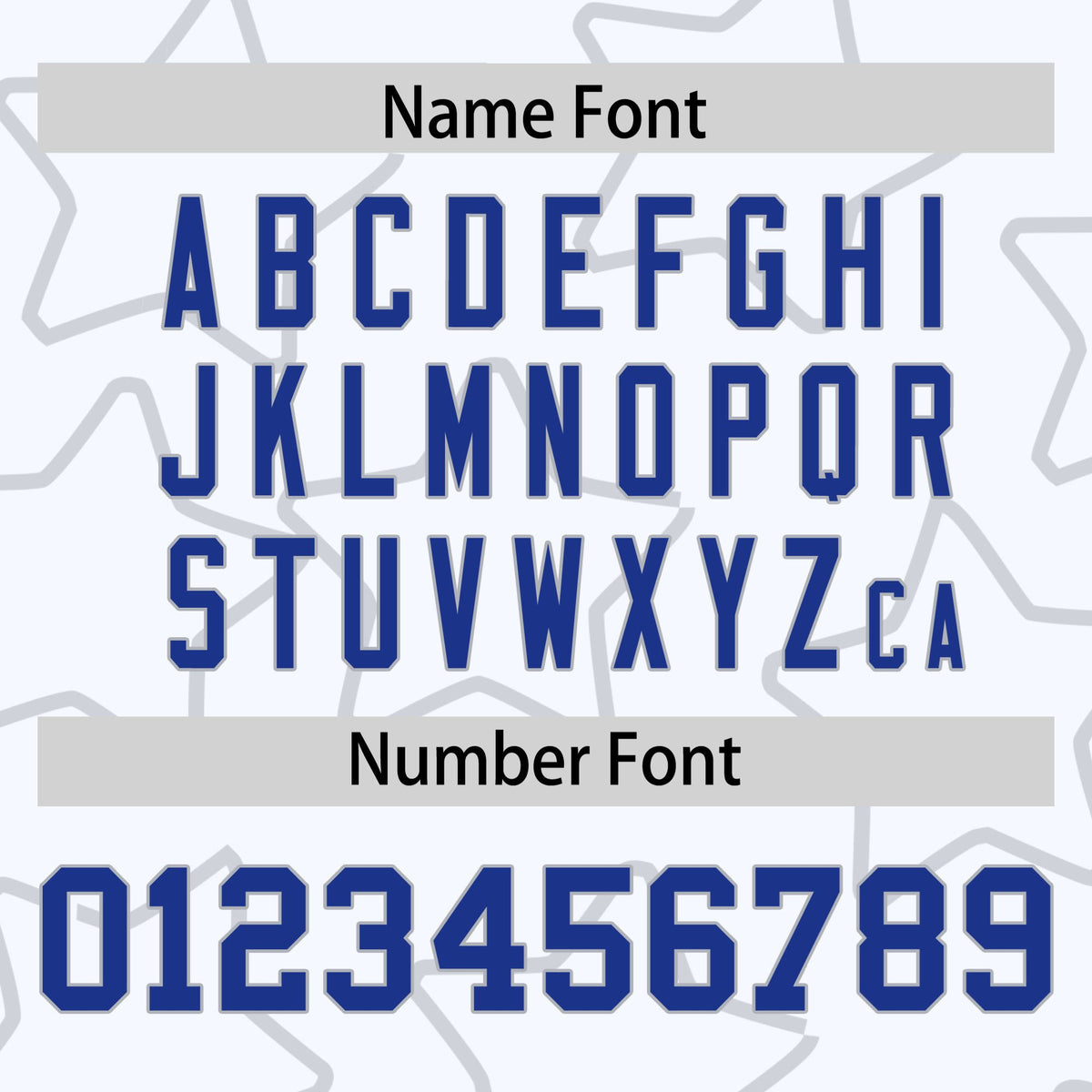 Custom White Royal Blue-Gray Varsity Full-Snap Star Pattern Letterman Baseball Jacket