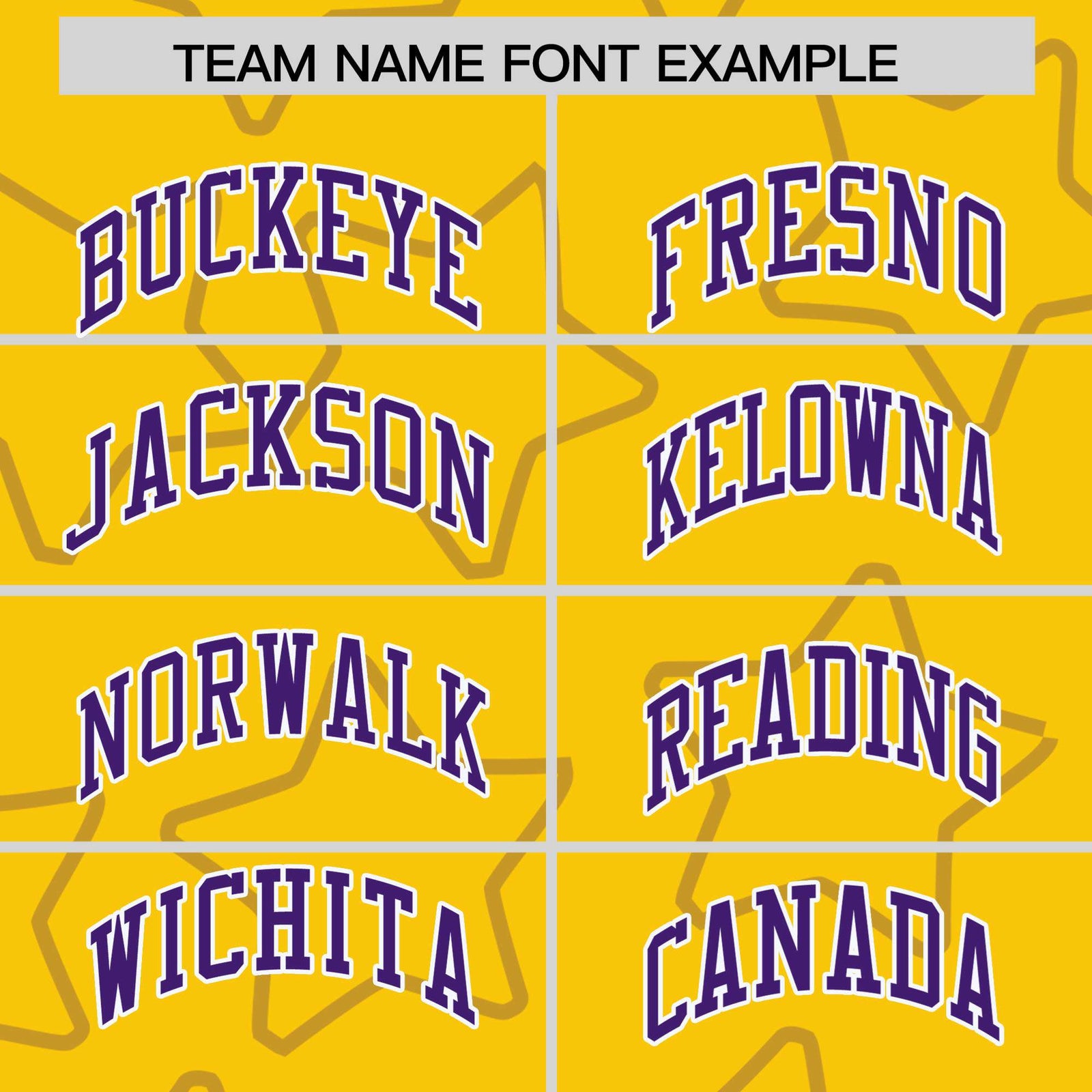 Custom Gold Purple-White Varsity Full-Snap Star Pattern Letterman Baseball Jacket