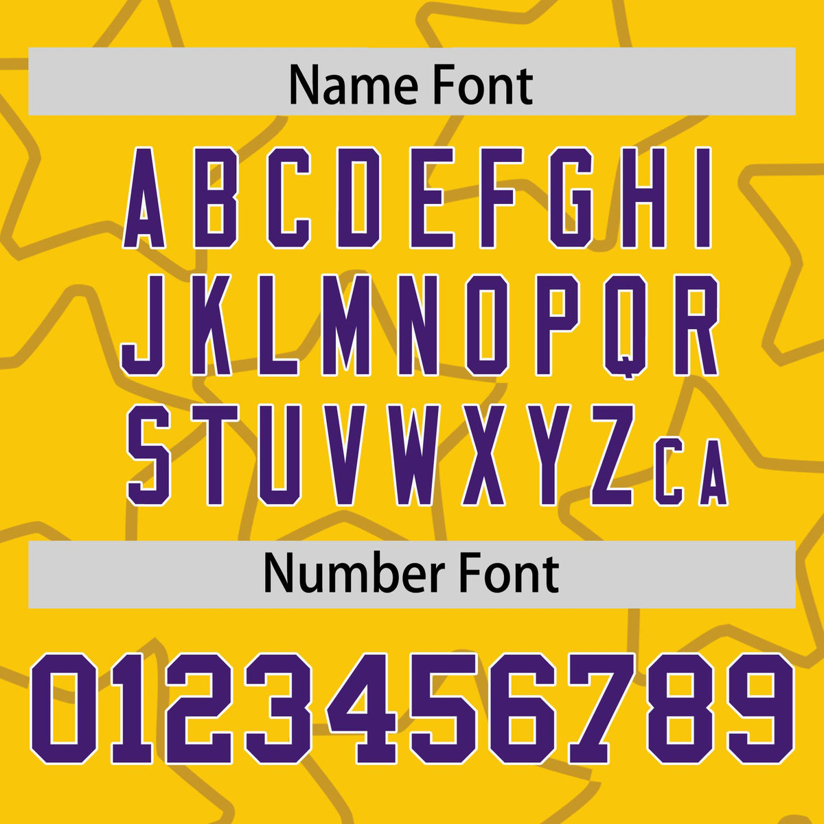 Custom Gold Purple-White Varsity Full-Snap Star Pattern Letterman Baseball Jacket