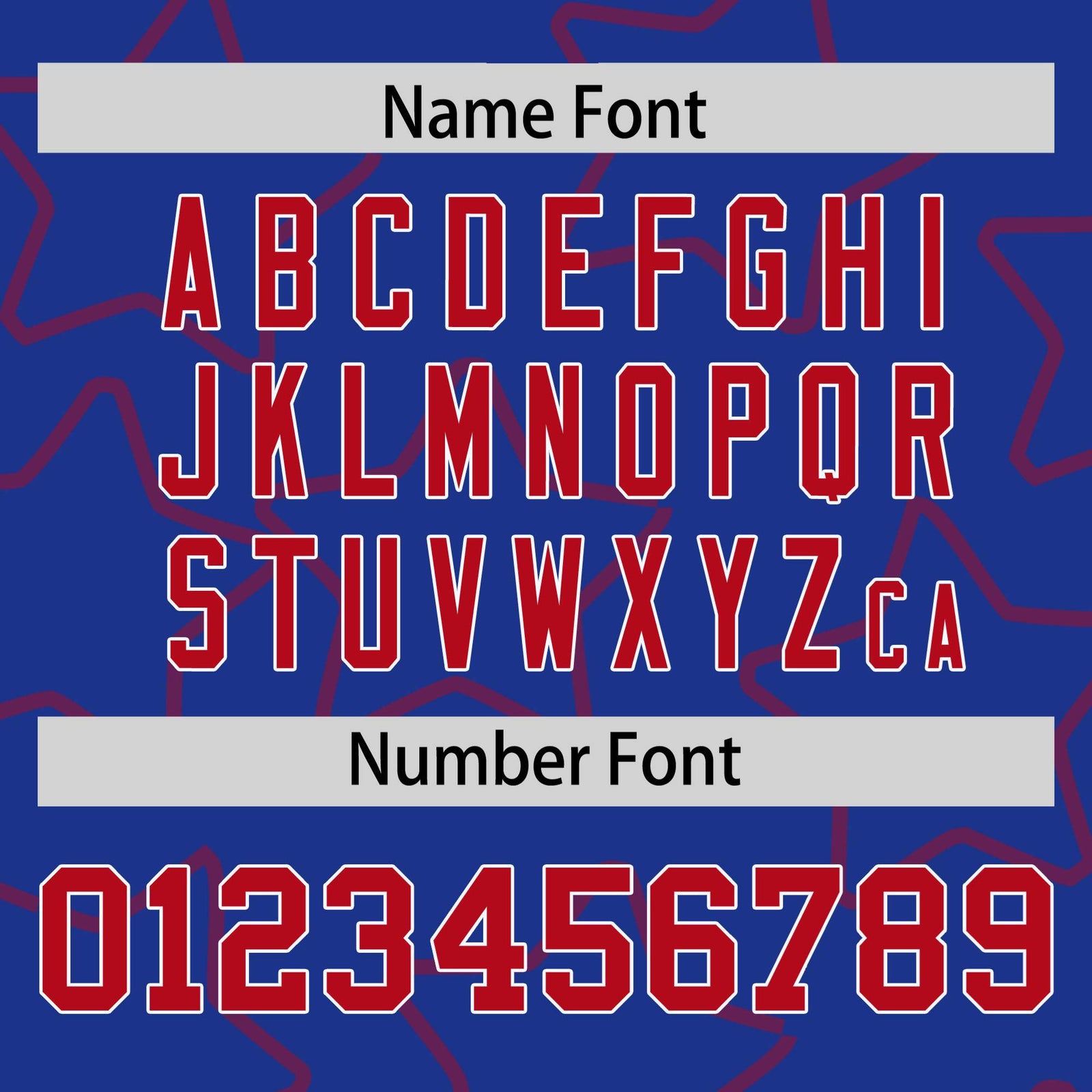 Custom Royal Blue Red-White Varsity Full-Snap Star Pattern Letterman Baseball Jacket