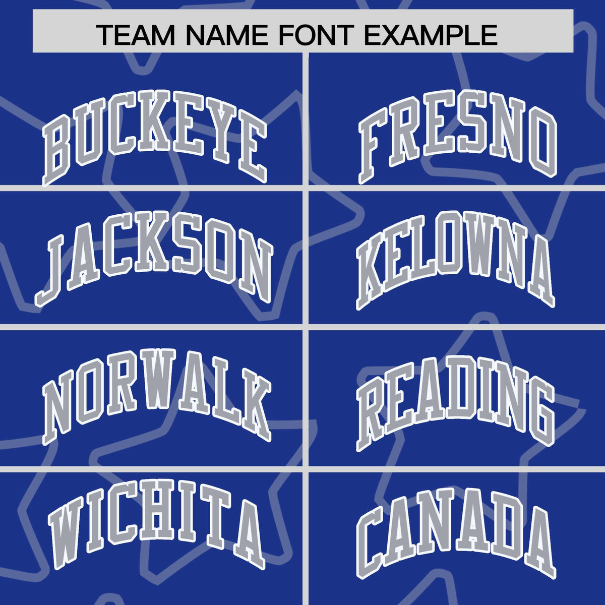 Custom Royal Blue Gray-White Varsity Full-Snap Star Pattern Letterman Baseball Jacket