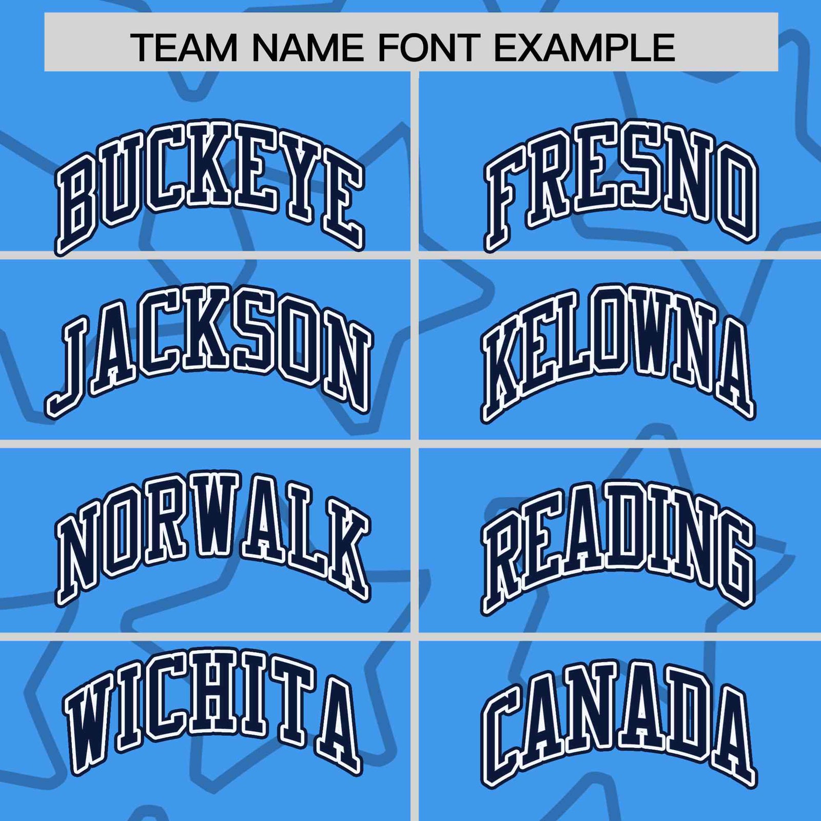 Custom Powder Blue Navy-White Varsity Full-Snap Star Pattern Letterman Baseball Jacket