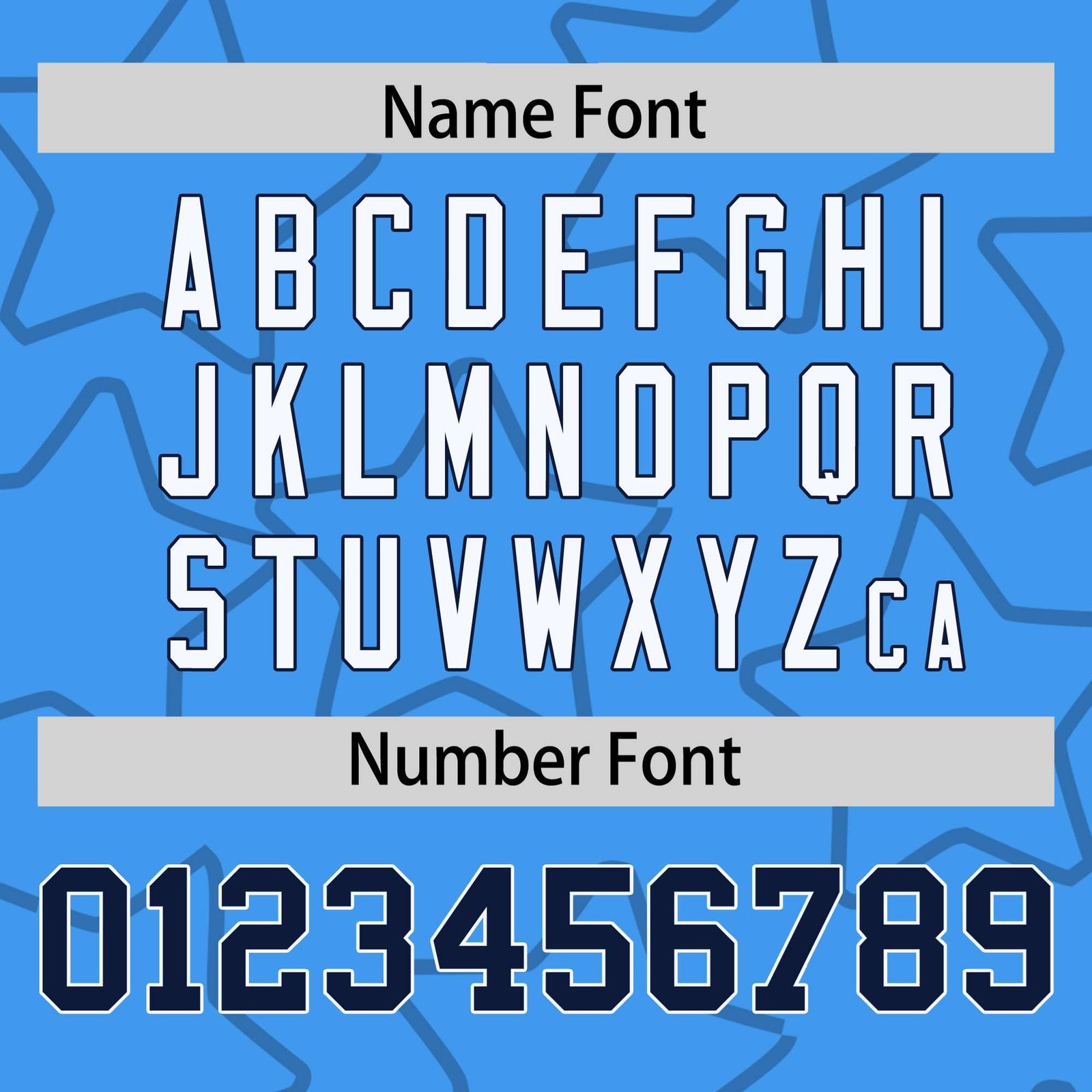 Custom Powder Blue Navy-White Varsity Full-Snap Star Pattern Letterman Baseball Jacket