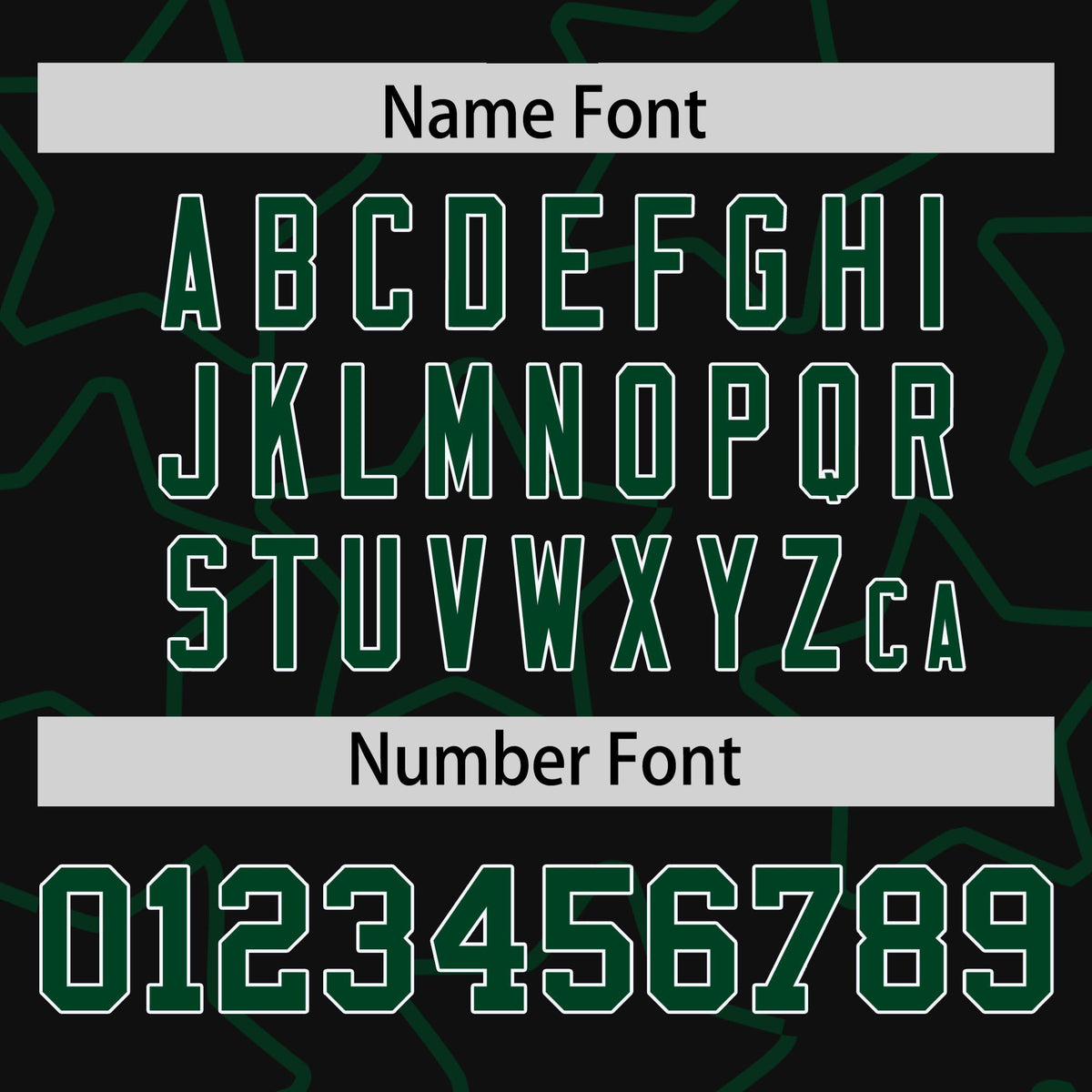 Custom Black Green-White Varsity Full-Snap Star Pattern Letterman Baseball Jacket