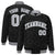 Custom Black Gray-White Varsity Full-Snap Star Pattern Letterman Baseball Jacket