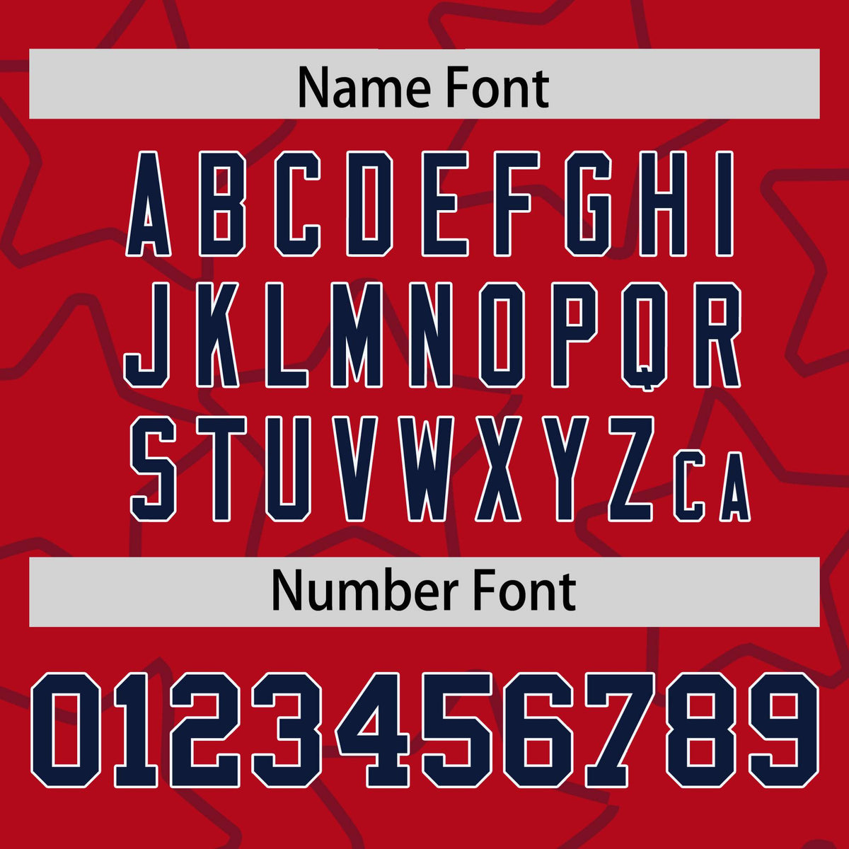 Custom Red Navy-White Varsity Full-Snap Star Pattern Letterman Baseball Jacket