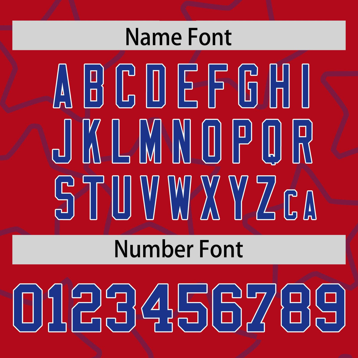 Custom Red Royal Blue-White Varsity Full-Snap Star Pattern Letterman Baseball Jacket