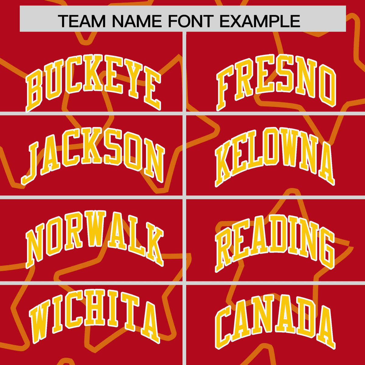 Custom Red Gold-White Varsity Full-Snap Star Pattern Letterman Baseball Jacket