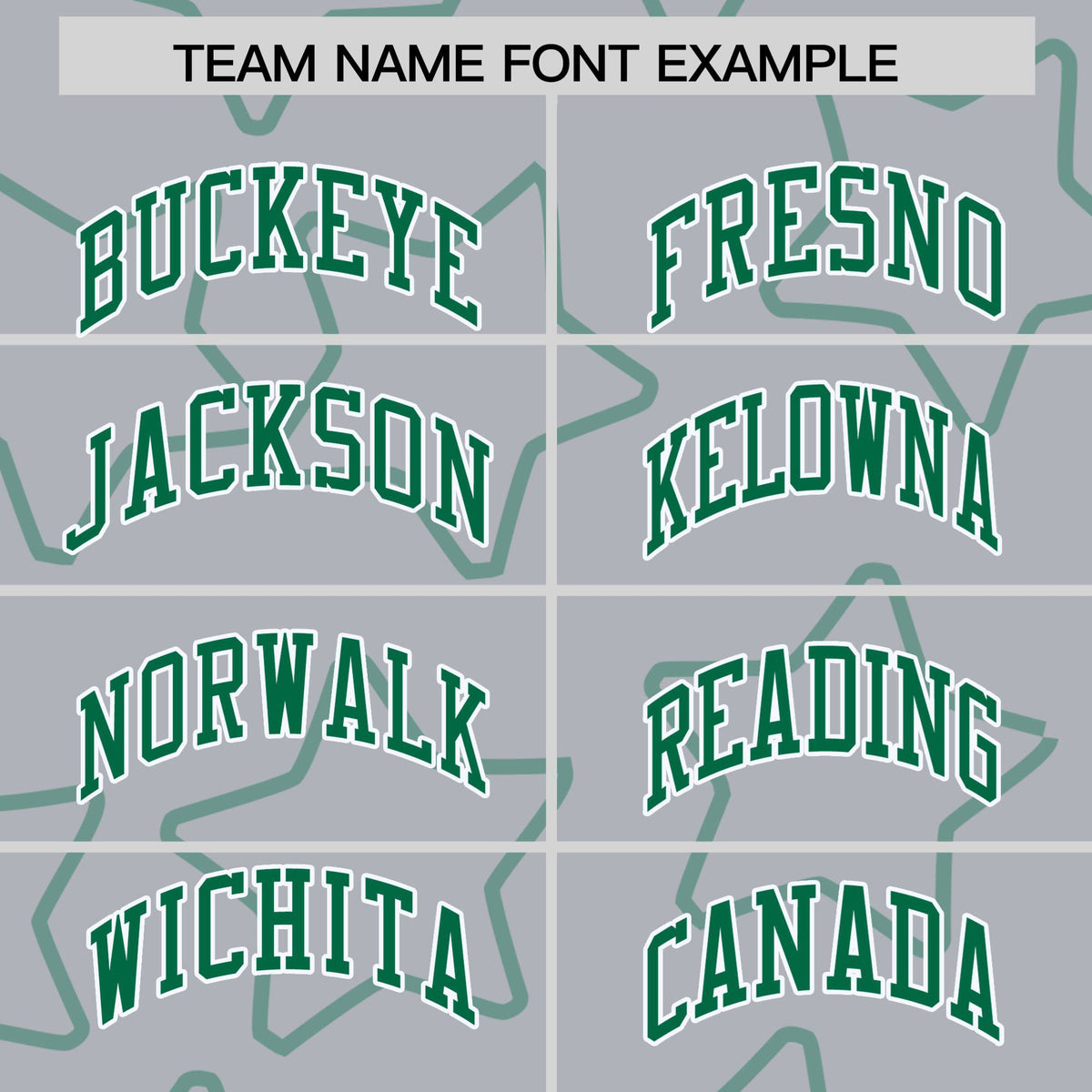 Custom Gray Kelly Green-White Varsity Full-Snap Star Pattern Letterman Baseball Jacket