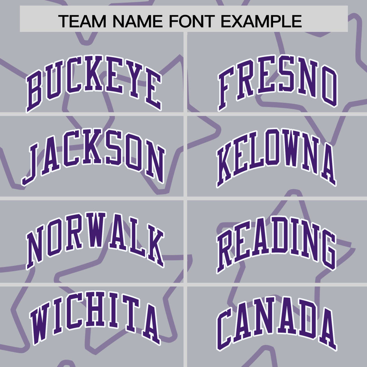 Custom Gray Purple-White Varsity Full-Snap Star Pattern Letterman Baseball Jacket