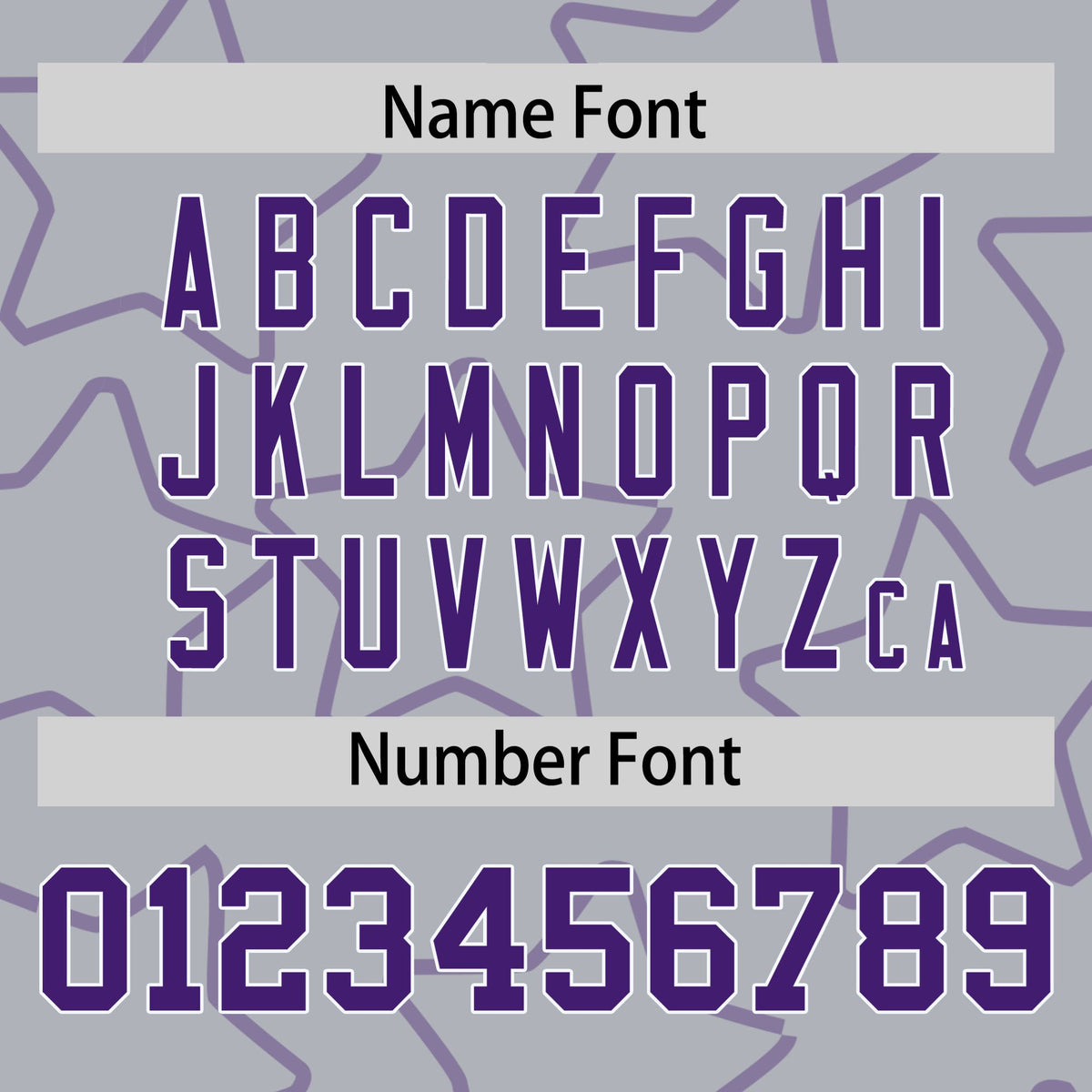 Custom Gray Purple-White Varsity Full-Snap Star Pattern Letterman Baseball Jacket