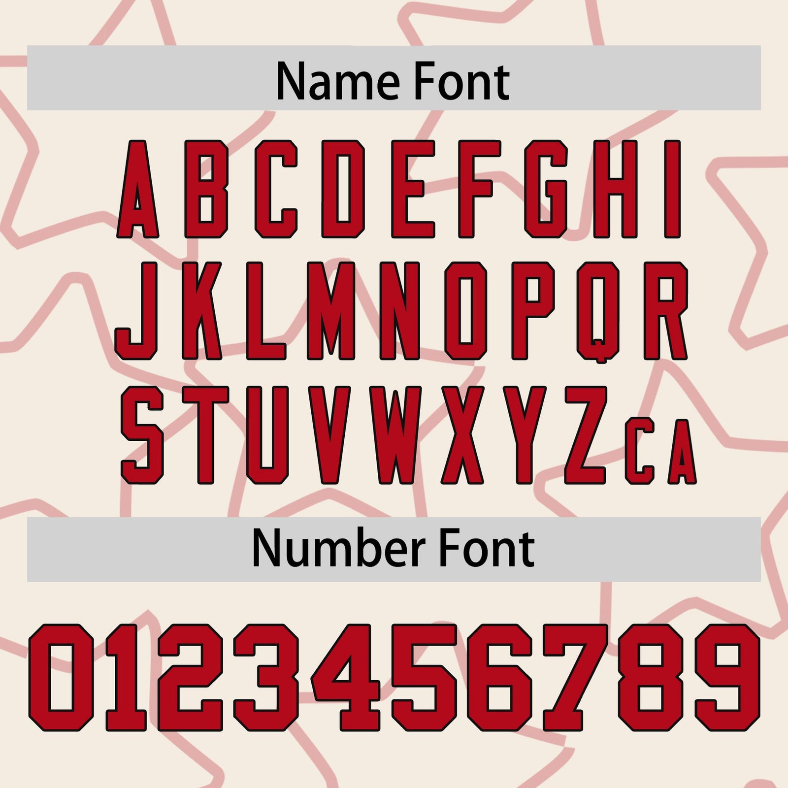 Custom Cream Red-Black Varsity Full-Snap Star Pattern Letterman Baseball Jacket