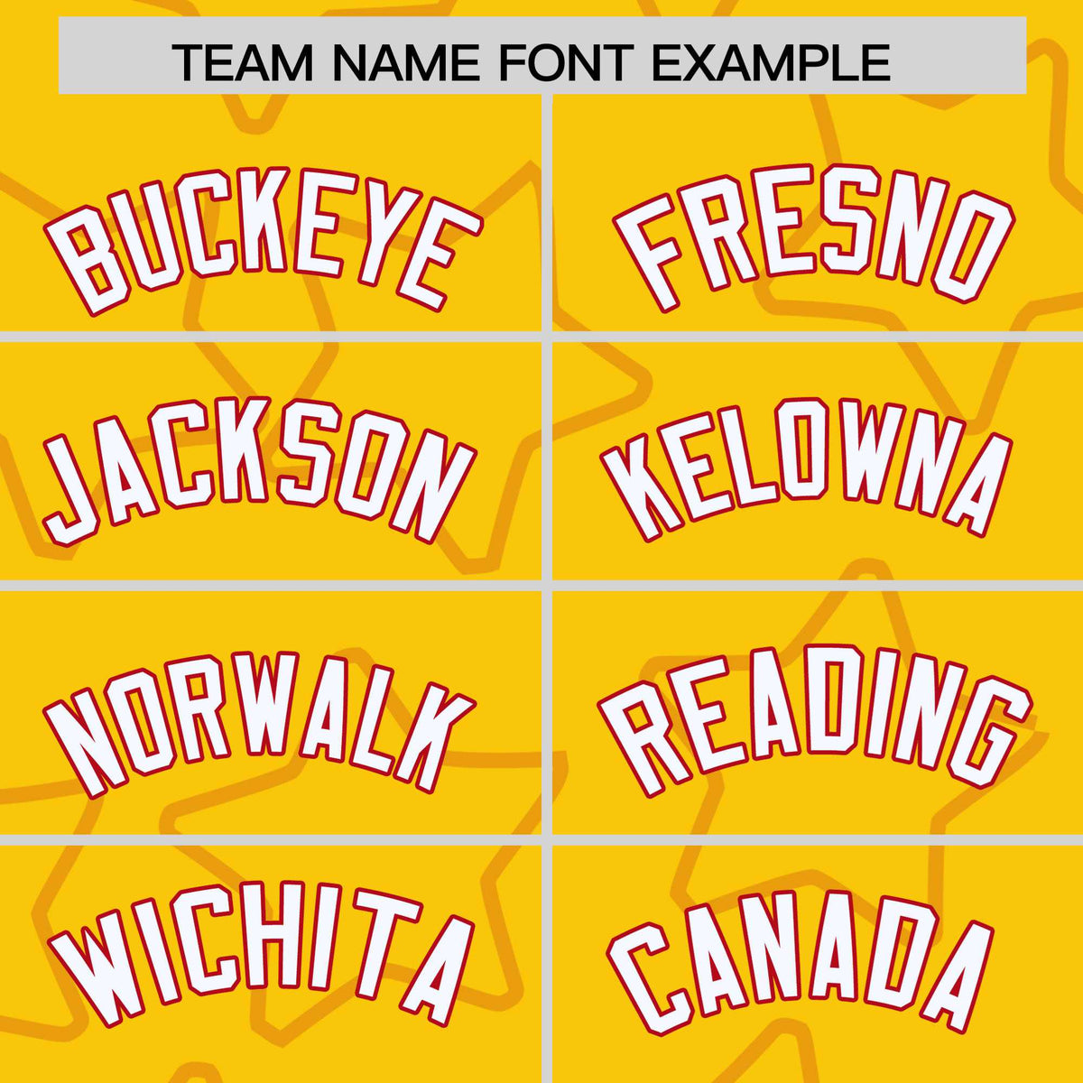 Custom Gold White-Red Varsity Full-Snap Star Pattern Letterman Baseball Jacket