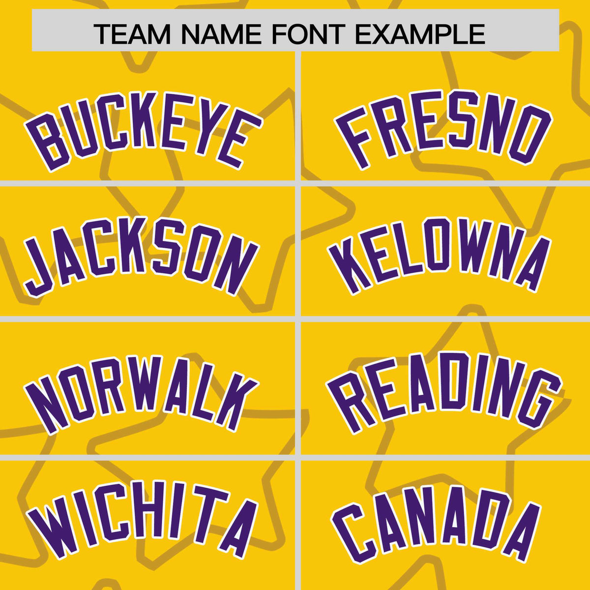 Custom Gold Purple-White Varsity Full-Snap Star Pattern Letterman Baseball Jacket