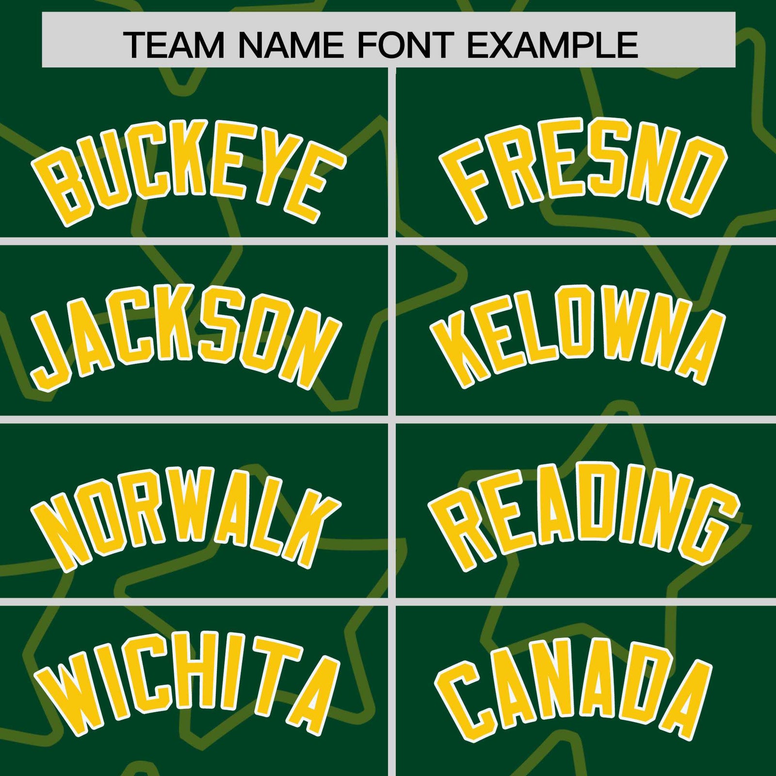 Custom Green Gold-White Varsity Full-Snap Star Pattern Letterman Baseball Jacket