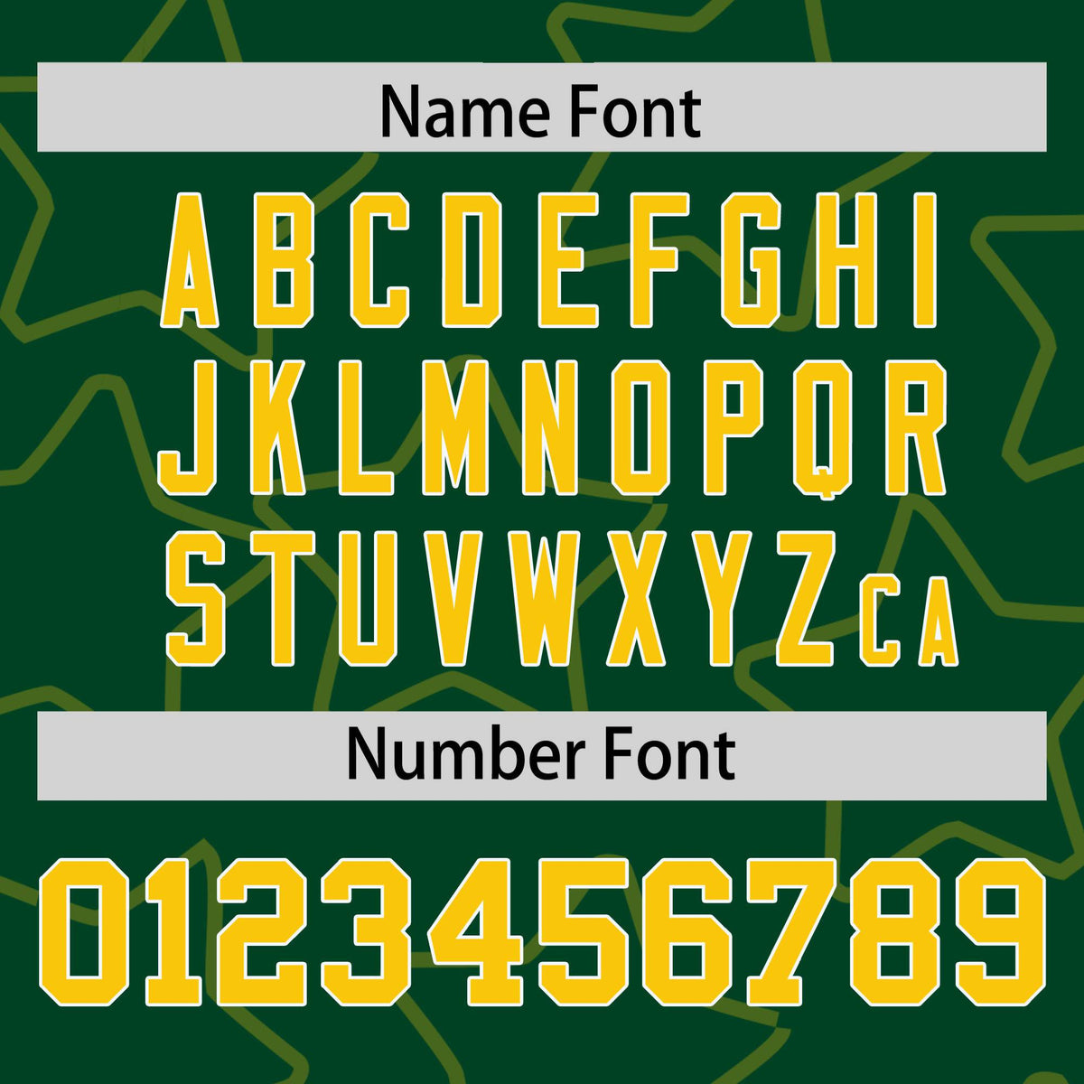 Custom Green Gold-White Varsity Full-Snap Star Pattern Letterman Baseball Jacket