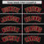 Custom Black Red-Old Gold Varsity Full-Snap Star Pattern Letterman Baseball Jacket